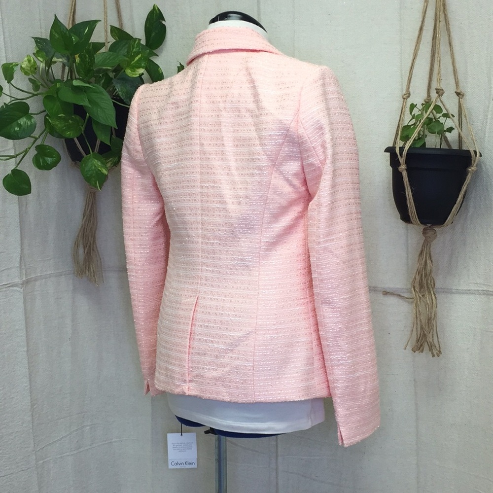 Calvin Klien orange tweed jacket, no closure - Picture 5 of 8